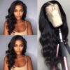Body Wave 13×4 Lace Wig-180% Density Natural Black Human Hair |Glueless Wigs uolova hair