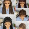 Hot sales Full lace Frontal synthetic braids Wig-01